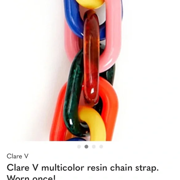 ISO Clare V Colorful Resin Chain Accessory - Picture 2 of 3